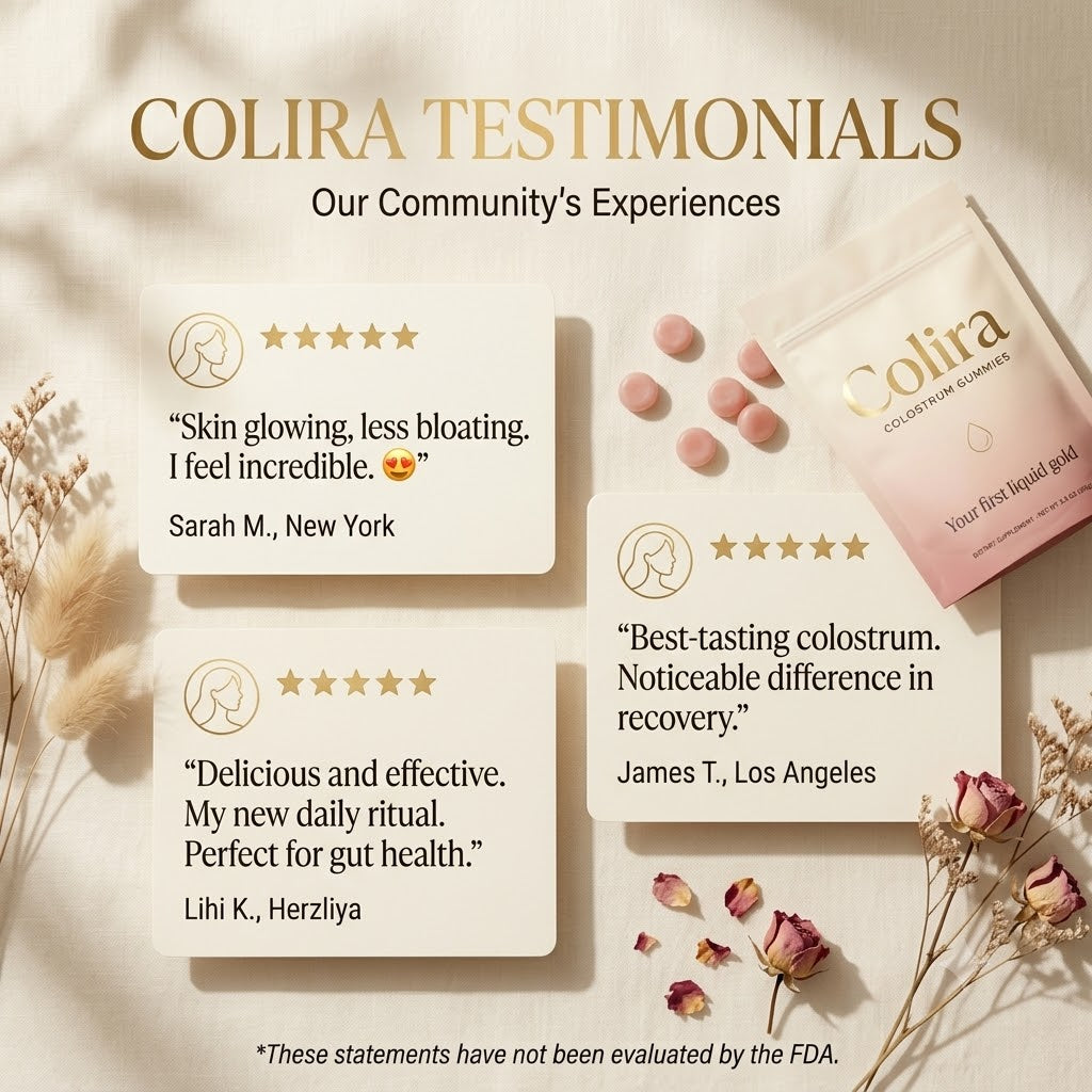 Colira Viral Colostrum Gummies | Your First Liquid Gold - Bloat Relief & Baby-Soft Skin