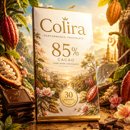 Colira Performance Chocolate™ | שוקולד 85% קקאו טהור לביצועים, פוקוס ואנרגיה